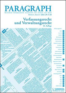 Paragraph - Verfassungs- und Verwaltungsrecht: 16. Auflage (Edition Juridica)