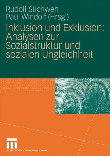 Inklusion und Exklusion: Analysen zur Sozialstruktur und sozialen Ungleichheit