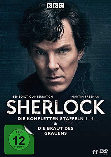 Sherlock - Die kompletten Staffeln 1-4 & Die Braut des Grauens (11 Discs)