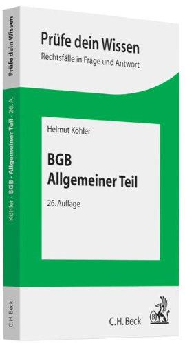 BGB Allgemeiner Teil