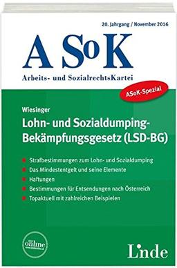 ASoK-Spezial Lohn- und Sozialdumping-Bekämpfungsgesetz (LSD-BG)