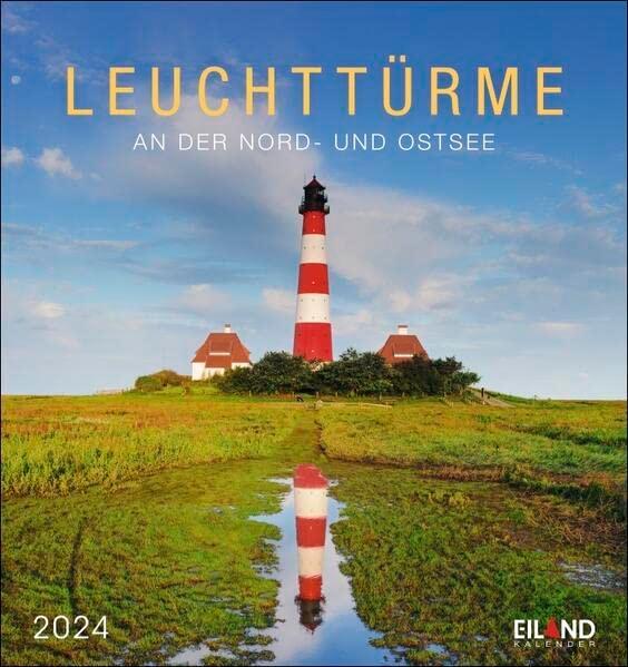 Leuchttürme Postkartenkalender 2024: An der Nord- und Ostseeküste