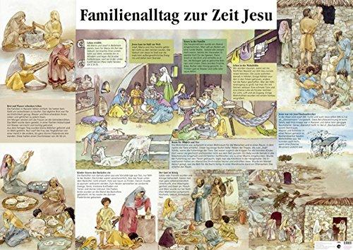 Familienalltag zur Zeit Jesu: Plakat bebildert von Christine Egger