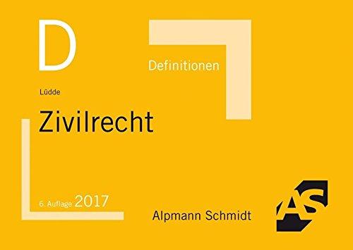 Definitionen Zivilrecht: 2017