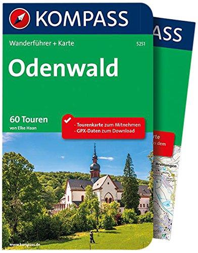 Odenwald: Wanderführer mit Extra Tourenkarte zum Mitnehmen.