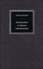 Introduction to Literary Hermeneutics (Literature, Culture, Theory, Band 9)