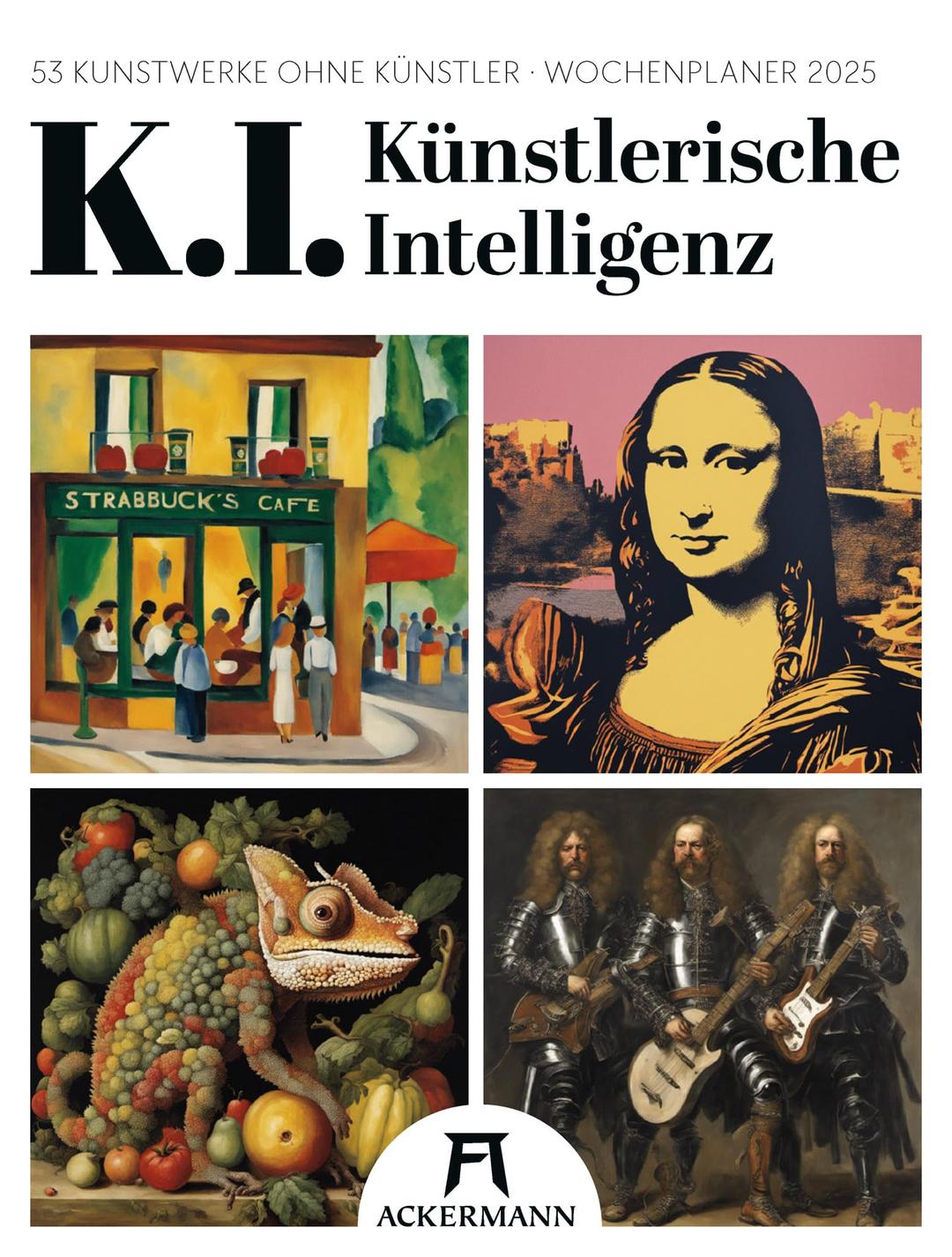 K.I. Künstlerische Intelligenz - Wochenplaner Kalender 2025, Wandkalender im Hochformat (25x33 cm) - Wochenkalender, DALL-E, Deep Learning Kunst