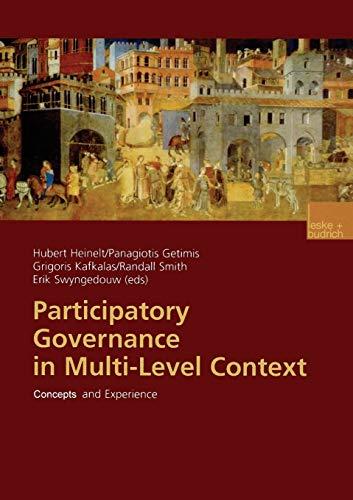 Participatory Governance in Multi-Level Context: Concepts And Experience