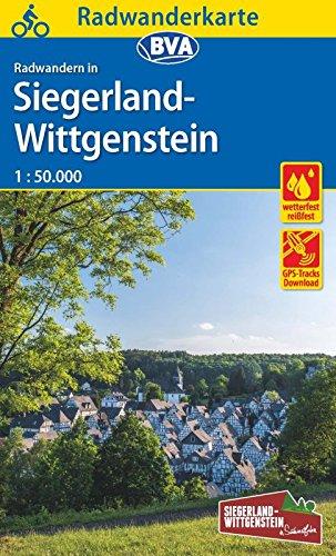 Radwanderkarte BVA Radwandern in Siegerland-Wittgenstein 1:50.000, reiß- und wetterfest, GPS-Tracks Download (Radwanderkarte 1:50.000)