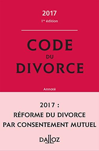 Code du divorce : annoté : 2017