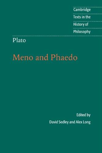 Plato: Meno and Phaedo (Cambridge Texts in the History of Philosophy)