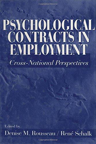 Psychological Contracts in Employment: Cross-National Perspectives: Cross-natural Perspectives