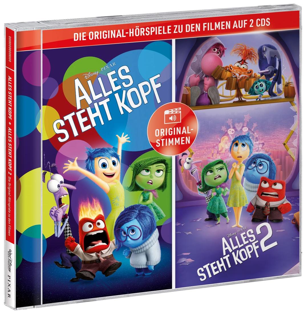 Alles steht Kopf + Alles steht Kopf 2 – Hörspiele zu den Disney/Pixar Filmen (2CD)