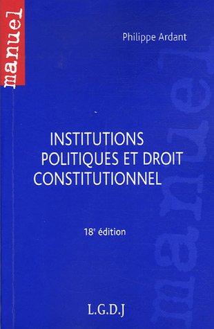 Institutions politiques et droit constitutionnel