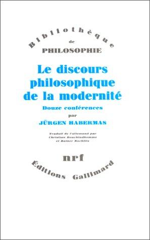 Le discours philosophique de la modernité : douze conférences