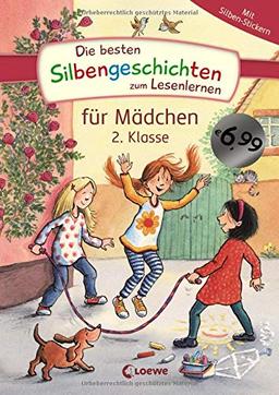 Die besten Silbengeschichten zum Lesenlernen für Mädchen 2. Klasse: Erstlesebuch mit farbiger Silbentrennung für Grundschüler ab 7 Jahre