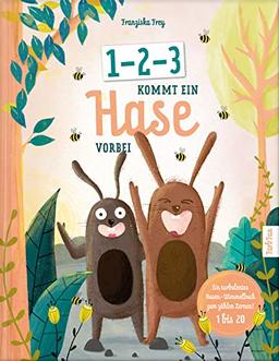 1-2-3 kommt ein Hase vorbei: Ein turbulent gereimtes Wimmelbuch zum Vorlesen und zählen lernen (1 bis 20) mit der wunderbaren Botschaft: Gemeinsam können wir alles schaffen.