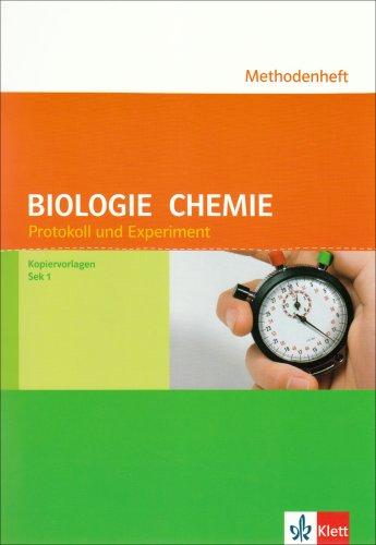 Biologie und Chemie, Protokoll und Experiment