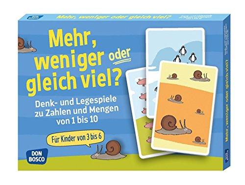 Mehr, weniger oder gleich viel?: Denk- und Legespiele zu Zahlen und Mengen von 1 bis 10 (Denk- und Legespiele für Kinder)