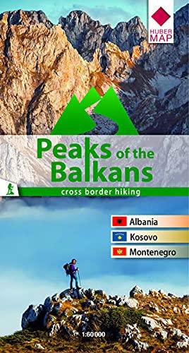 Peaks of the Balkan 1: 60 000: cross border hiking Albania - Kosovo - Montenegro