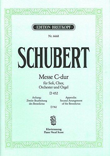 Messe C-dur D 452 [op. 48] - mit einem zweiten Benedictus D 961 - Klavierauszug (EB 6668)