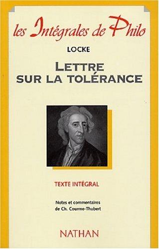 Lettre sur la tolérance