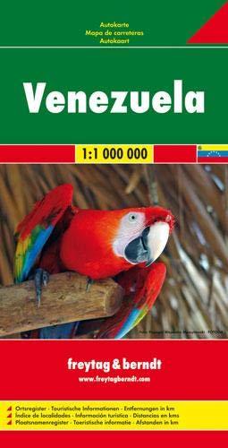 Venezuela, Autokarte 1:1 Mio.: Wegenkaart 1:1 000 000 (freytag & berndt Auto + Freizeitkarten)