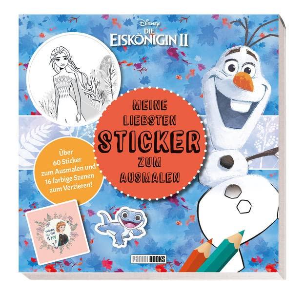 Disney Die Eiskönigin 2: Meine liebsten Sticker zum Ausmalen: Über 60 Sticker zum Anmalen und 16 farbige Szenen zum Verzieren!