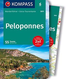 KOMPASS Wanderführer Peloponnes, 55 Touren: mit Extra-Tourenkarte, GPX-Daten zum Download