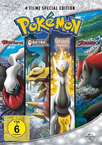 Pokemon - Der Aufstieg von Darkrai/Giratina und der Himmelsritter/Arceus und das Juwel des Lebens/ZOROARK - Meister der Illusionen [Special Edition] [4 DVDs]