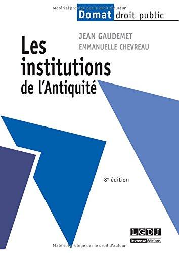 Les institutions de l'Antiquité