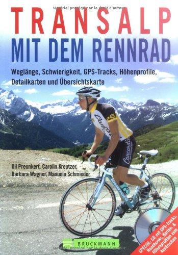 Transalp mit dem Rennrad: Weglänge, Schwierigkeit, GPS-Tracks, Höhenprofile, Detailkarten und Übersichtskarte