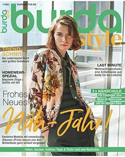 burda style Nähmagazin: Januar-Ausgabe [2021-01], Schnittmuster ideal geeignet für Anfänger und Näherfahrene