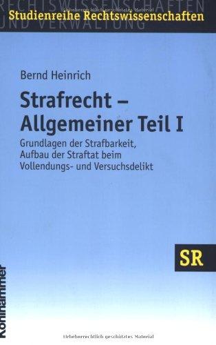 Strafrecht - Allgemeiner Teil I: Grundlagen der Strafbarkeit, Aufbau der Straftat beim Vollendungs- und Versuchsdelikt