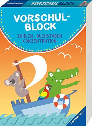 Vorschulblock: Zahlen, Buchstaben, Konzentration