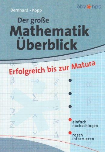 Der grosse Mathematik-Überblick: Erfolgreich bis zur Matura