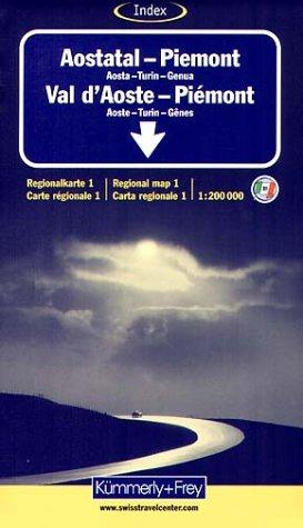 Kümmerly & Frey Karten, Aostatal, Piemont: Aosta - Piedmont Sheet 1 (Map)