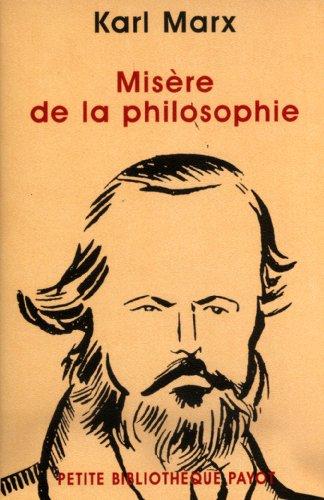 Misère de la philosophie