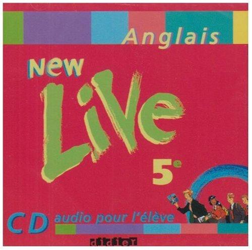 New live, anglais 5e : CD audio pour l'élève