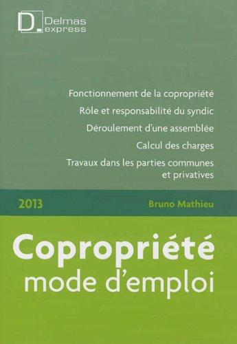 Copropriété, mode d'emploi