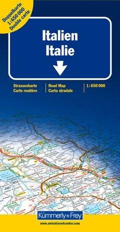 Kümmerly & Frey Karten, Italien, Doppelkarte Nord und Süd (International Road Map)