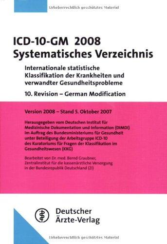 ICD-10-GM 2008 Systematisches Verzeichnis