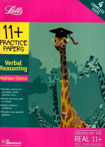 11+ Practice Papers, Multiple-choice Verbal Reasoning Pack: Contains 4 Tests - 11A, 11B, 11C, 11D (Letts 11+ Practice Papers)