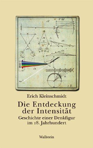 Die Entdeckung der Intensität. Geschichte einer Denkfigur im 18. Jahrhundert