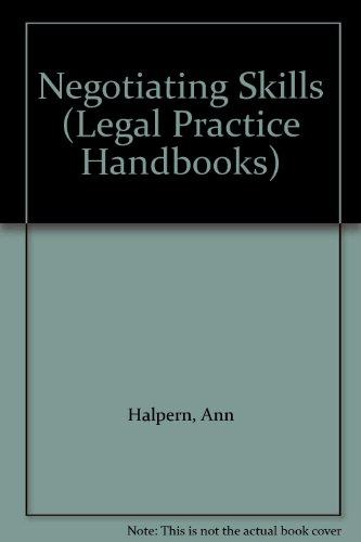 Negotiating Skills (Legal Practice Handbooks)