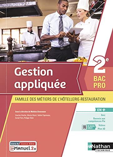 Gestion appliquée, famille des métiers de l'hôtellerie-restauration : 2e bac pro