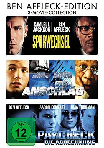 Ben Affleck Edition : Spurwechsel - Der Anschlag - Paycheck - 3DVD Box