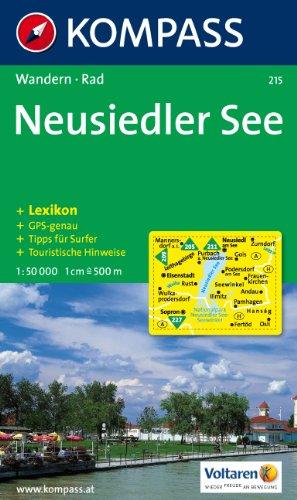 Neusiedler See: Wander- und Radkarte. Tipps für Surfer. Freizeitmöglichkeiten. GPS-genau. 1:50.000