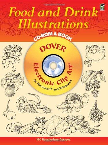 Food and Drink Illustrations CD-ROM and Book [With Electronic Clip Art for Macintosh and Windows] (Dover Electronic Clip Art)