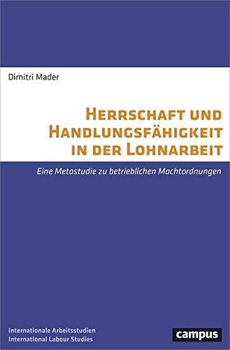 Herrschaft und Handlungsfähigkeit in der Lohnarbeit: Eine Metastudie zu betrieblichen Machtordnungen (International Labour Studies, 31)